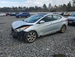 Salvage cars for sale at Windham, ME auction: 2012 Hyundai Elantra GLS