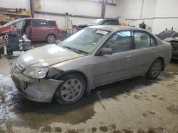Salvage cars for sale from Copart Nisku, AB: 2003 Honda Civic LX