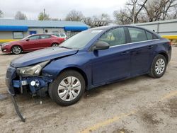 Salvage cars for sale at Wichita, KS auction: 2012 Chevrolet Cruze LS