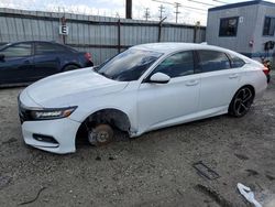 Honda Accord Sport salvage cars for sale: 2018 Honda Accord Sport