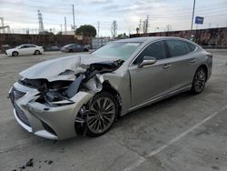 Salvage cars for sale at Wilmington, CA auction: 2018 Lexus LS 500