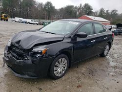 Salvage cars for sale at Mendon, MA auction: 2016 Nissan Sentra S