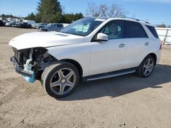 Salvage cars for sale from Copart Finksburg, MD: 2016 Mercedes-Benz GLE 400 4matic