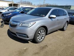 Salvage cars for sale at New Britain, CT auction: 2016 Acura MDX Technology