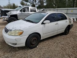 Salvage cars for sale from Copart Midway, FL: 2003 Toyota Corolla CE