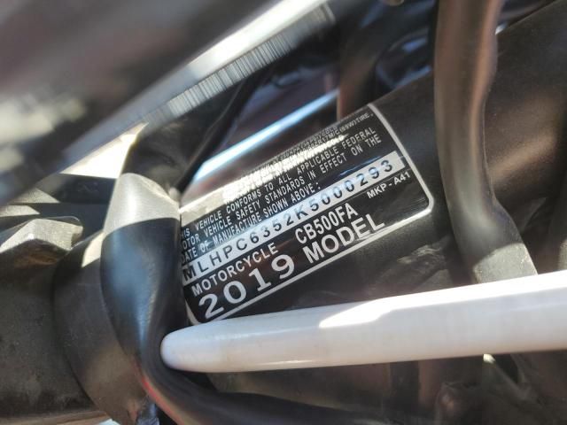 2019 Honda CB500 FA