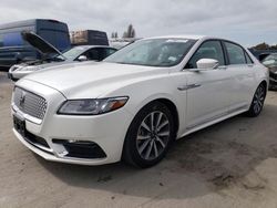 Lincoln Continental salvage cars for sale: 2018 Lincoln Continental Premiere