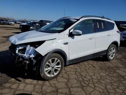 Salvage cars for sale at Woodhaven, MI auction: 2018 Ford Escape SE