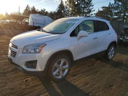 Chevrolet Trax LTZ salvage cars for sale: 2015 Chevrolet Trax LTZ