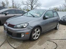 Salvage cars for sale at Bridgeton, MO auction: 2010 Volkswagen GTI