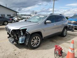 Salvage cars for sale at Pekin, IL auction: 2019 Jeep Cherokee Latitude Plus