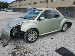 Volkswagen Beetle salvage cars for sale: 2008 Volkswagen New Beetle Convertible SE