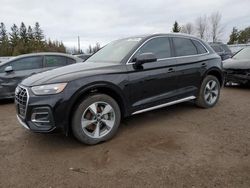 Salvage cars for sale at Bowmanville, ON auction: 2021 Audi Q5 Premium