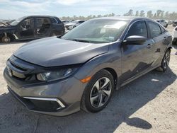 Salvage cars for sale at Houston, TX auction: 2019 Honda Civic LX