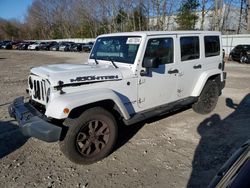 Jeep Wrangler salvage cars for sale: 2017 Jeep Wrangler Unlimited Sahara