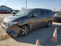 Salvage cars for sale from Copart Pekin, IL: 2015 Nissan Quest S