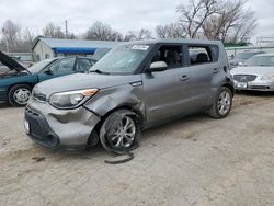 Salvage cars for sale from Copart Wichita, KS: 2015 KIA Soul +