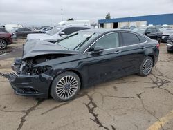 Salvage cars for sale at Woodhaven, MI auction: 2018 Ford Fusion SE