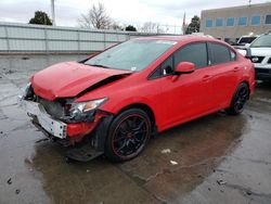 Carros salvage sin ofertas aún a la venta en subasta: 2013 Honda Civic SI