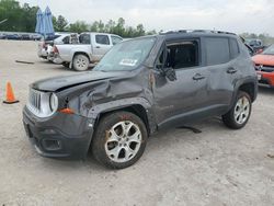 Salvage cars for sale from Copart Houston, TX: 2016 Jeep Renegade Limited