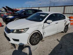 Salvage cars for sale from Copart Haslet, TX: 2014 Honda Accord LX