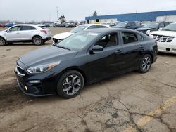 Salvage cars for sale from Copart Woodhaven, MI: 2019 KIA Forte FE