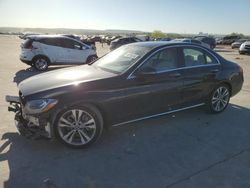 Salvage cars for sale at Grand Prairie, TX auction: 2017 Mercedes-Benz C300