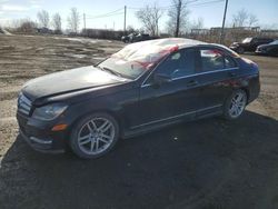 Salvage cars for sale at Montreal Est, QC auction: 2013 Mercedes-Benz C 300 4matic