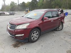 Salvage cars for sale at Savannah, GA auction: 2015 Chevrolet Traverse LT