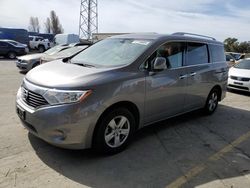 Salvage cars for sale at Vallejo, CA auction: 2013 Nissan Quest S