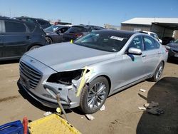 Salvage cars for sale at Brighton, CO auction: 2017 Genesis G80 Base