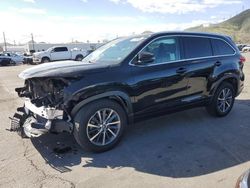 Salvage cars for sale from Copart Colton, CA: 2017 Toyota Highlander SE