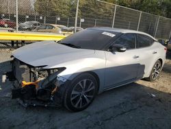 Salvage cars for sale from Copart Waldorf, MD: 2018 Nissan Maxima 3.5S