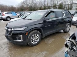 Salvage cars for sale at North Billerica, MA auction: 2022 Chevrolet Traverse LS