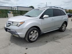 Salvage cars for sale from Copart Orlando, FL: 2009 Acura MDX Technology