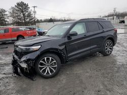 Salvage cars for sale from Copart Albany, NY: 2020 Ford Explorer ST