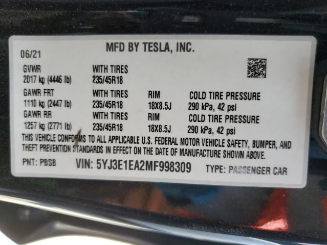 2021 Tesla Model 3