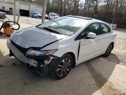 Honda salvage cars for sale: 2013 Honda Civic EXL