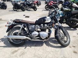 Salvage motorcycles for sale at Sun Valley, CA auction: 2005 Triumph T100 Bonneville