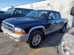 Salvage cars for sale from Copart Chicago Heights, IL: 2004 Dodge Dakota Quad SLT