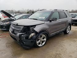 Salvage cars for sale from Copart Louisville, KY: 2014 Ford Explorer Limited