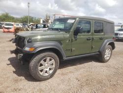 Salvage cars for sale from Copart Kapolei, HI: 2021 Jeep Wrangler Unlimited Sport