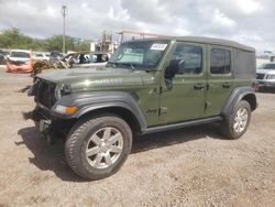 Jeep Wrangler Unlimited Sport salvage cars for sale: 2021 Jeep Wrangler Unlimited Sport