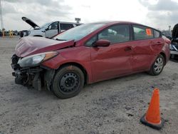 Salvage cars for sale at Houston, TX auction: 2016 KIA Forte LX