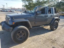 Jeep salvage cars for sale: 2017 Jeep Wrangler Unlimited Sport