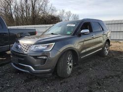 Salvage cars for sale at Windsor, NJ auction: 2018 Ford Explorer Platinum