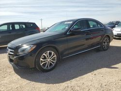 Salvage cars for sale from Copart Andrews, TX: 2016 Mercedes-Benz C300