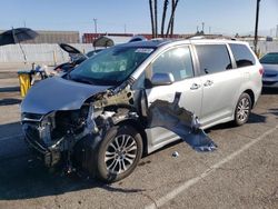 Salvage cars for sale at Van Nuys, CA auction: 2020 Toyota Sienna XLE