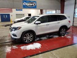 Salvage cars for sale from Copart Angola, NY: 2017 Honda Pilot Elite