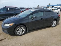 Honda Civic EXL salvage cars for sale: 2012 Honda Civic EXL